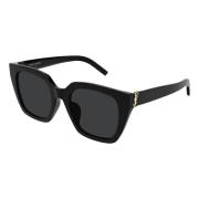 Zwart/Grijs Zonnebril SL M143 Saint Laurent , Black , Dames