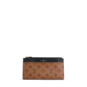 Pre-owned Leather wallets Louis Vuitton Vintage , Brown , Dames