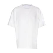 Witte Katoenen Jersey Crew Neck T-shirt MM6 Maison Margiela , White , ...