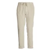 Beige Corduroy Jogger Broek 04651/ A trip in a bag , Beige , Heren