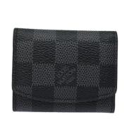 Pre-owned Canvas wallets Louis Vuitton Vintage , Black , Dames