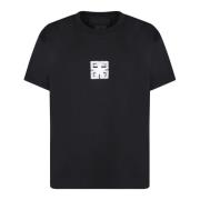 Zwart T-shirt met iconisch logo Givenchy , Black , Heren