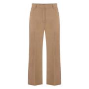 Cropped Broek met Achterzakken Pinko , Brown , Dames