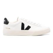 Witte Zwarte Leren Sneakers Veja , White , Heren