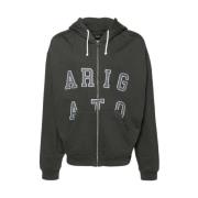 Donkergrijze Hoodie met Rits Axel Arigato , Gray , Heren