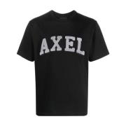 Organisch Katoenen Logo T-shirt Axel Arigato , Black , Heren