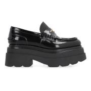 Leren Loafers Amandel Teen Platform Alexander Wang , Black , Dames