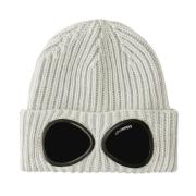 Geribbelde Beanie met Goggle Detail C.p. Company , Gray , Unisex