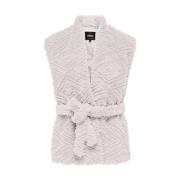 Teddy Vest voor een stijlvolle uitstraling Only , Beige , Dames