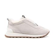 Lichtgrijze Sneakers Brunello Cucinelli , Gray , Dames