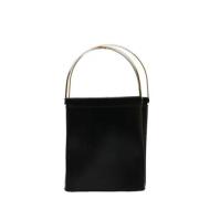 Pre-owned Leather handbags Cartier Vintage , Black , Dames