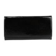 Pre-owned Leather wallets Cartier Vintage , Black , Dames