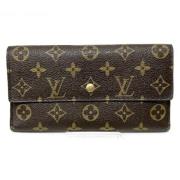 Pre-owned Canvas wallets Louis Vuitton Vintage , Brown , Dames