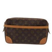 Pre-owned Canvas clutches Louis Vuitton Vintage , Brown , Unisex