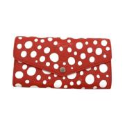 Pre-owned Leather wallets Louis Vuitton Vintage , Red , Dames