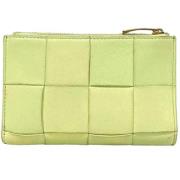 Pre-owned Leather wallets Bottega Veneta Vintage , Yellow , Dames