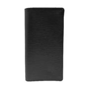 Pre-owned Leather wallets Louis Vuitton Vintage , Black , Heren