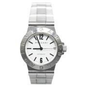 Pre-owned Stainless Steel watches Bvlgari Vintage , Gray , Dames