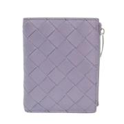 Pre-owned Leather wallets Bottega Veneta Vintage , Purple , Dames