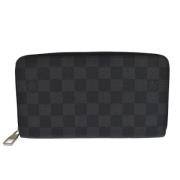 Pre-owned Canvas wallets Louis Vuitton Vintage , Black , Heren