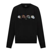 Sweatshirt met kleurrijke print PS By Paul Smith , Black , Heren