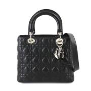 Pre-owned Leather dior-bags Dior Vintage , Black , Dames