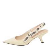 Pre-owned Leather heels Dior Vintage , White , Dames