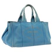 Pre-owned Canvas handbags Prada Vintage , Blue , Dames