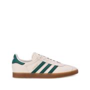 Witte Sneakers met Groen Paneelontwerp Adidas , White , Heren