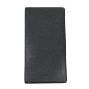 Pre-owned Leather wallets Louis Vuitton Vintage , Black , Heren