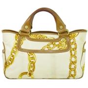 Pre-owned Canvas celine-bags Celine Vintage , White , Dames