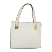 Pre-owned Leather handbags Celine Vintage , White , Dames