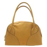 Pre-owned Leather handbags Loewe Pre-owned , Yellow , Dames