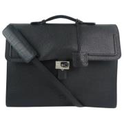 Pre-owned Leather shoulder-bags Loewe Pre-owned , Black , Heren