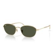 Gouden Metalen Frame Groene G-15 Lenzen Ray-Ban , Yellow , Unisex