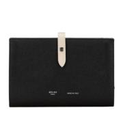 Pre-owned Leather wallets Celine Vintage , Black , Dames