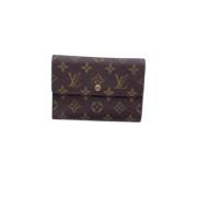 Pre-owned Leather wallets Louis Vuitton Vintage , Brown , Dames