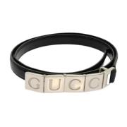 Pre-owned Leather belts Gucci Vintage , Black , Dames