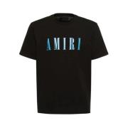 Kern Logo Tee Zwart & Blauw Amiri , Black , Heren