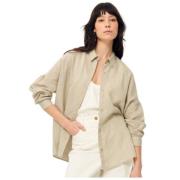 Botan losse overhemd Sessun , Beige , Dames