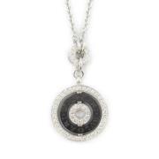 Pre-owned White Gold necklaces Bvlgari Vintage , Black , Dames