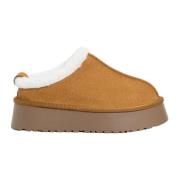 Ecopelliccia Platte Schoenen in Kameel Twinset , Brown , Dames