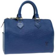 Pre-owned Leather louis-vuitton-bags Louis Vuitton Vintage , Blue , Da...