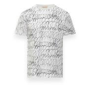 Casual Katoenen T-Shirt voor Mannen Marni , White , Heren