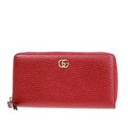 Pre-owned Leather wallets Gucci Vintage , Red , Dames