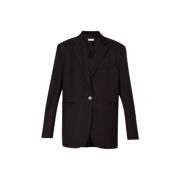 Chique Blazer met Eén Knoop in Zwart Liu Jo , Black , Dames