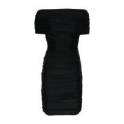 Zwarte Geplooide Minijurk Coperni , Black , Dames