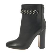 Pre-owned Leather boots Valentino Vintage , Black , Dames