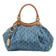 Pre-owned Denim gucci-bags Gucci Vintage , Blue , Dames