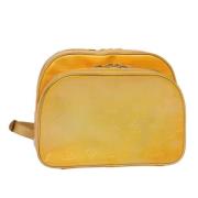 Pre-owned Leather backpacks Louis Vuitton Vintage , Yellow , Dames